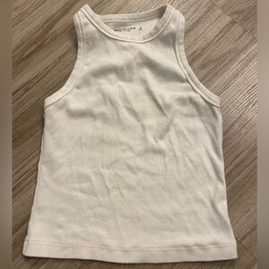 White ribbed tank top